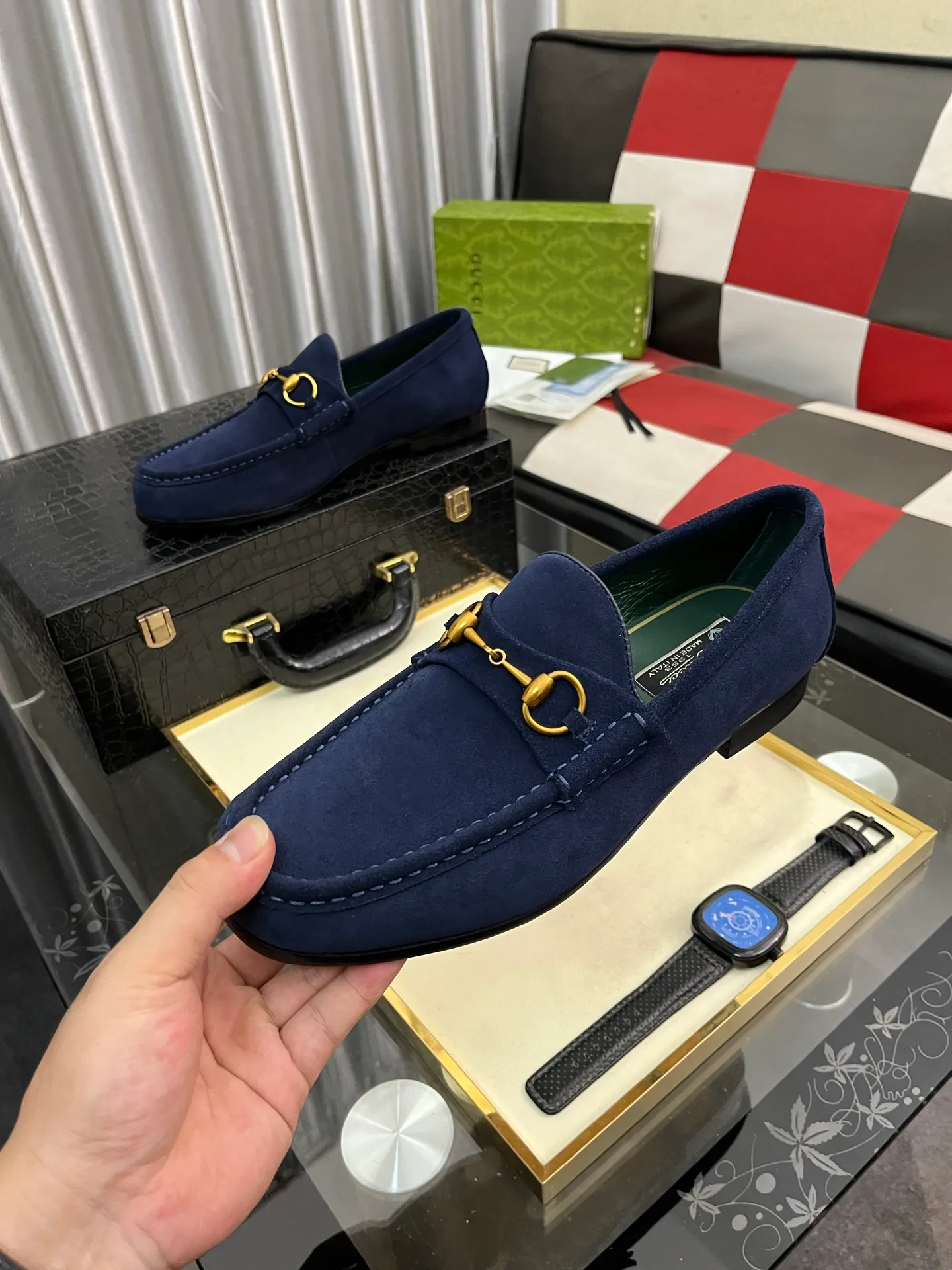 Men's Men's Shoes 💰540⌚️⌚️【GUCCI】The most popular classic Gucci leather shoes. Synchronized with the official website, the upper is made of Italian first-layer cowhide ➕cowhide lining, with unique brand and unique craftsmanship. Highlighting the hot style of the new year. Stop hesitating, stop wandering, get it now. Digital: 38--444️⃣colors available